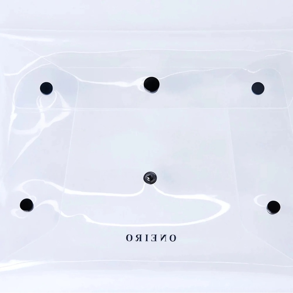 Oneiro Clear Multipurpose Clutch Waterproof Travel Pouch 8" x 10"